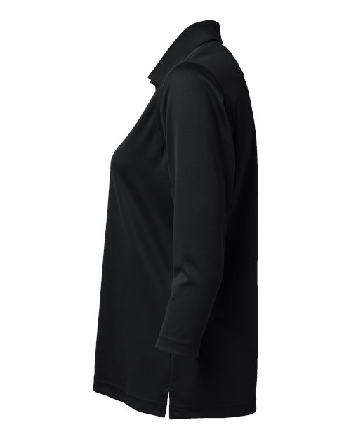 Paragon 120 Women's Lady Palm Three-Quarter Sleeve Polo #color_Black