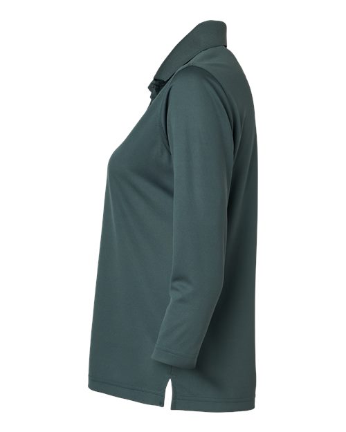 Paragon 120 Women's Lady Palm Three-Quarter Sleeve Polo #color_Carbon