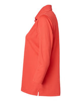 Paragon 120 Women's Lady Palm Three-Quarter Sleeve Polo #color_Melon