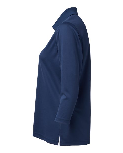 Paragon 120 Women's Lady Palm Three-Quarter Sleeve Polo #color_Navy