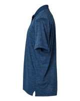 Paragon 130P Dakota Striated Heather Polo #color_Deep Blue Heather