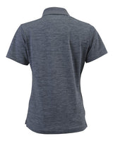 Paragon 131 Women's Dakota Striated Heather Polo #color_Steel Grey Heather