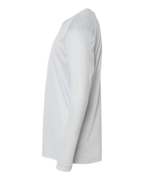 Paragon 218Y Youth Long Islander Performance Long Sleeve T-Shirt #color_Aluminum