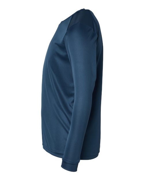 Paragon 218Y Youth Long Islander Performance Long Sleeve T-Shirt #color_Navy