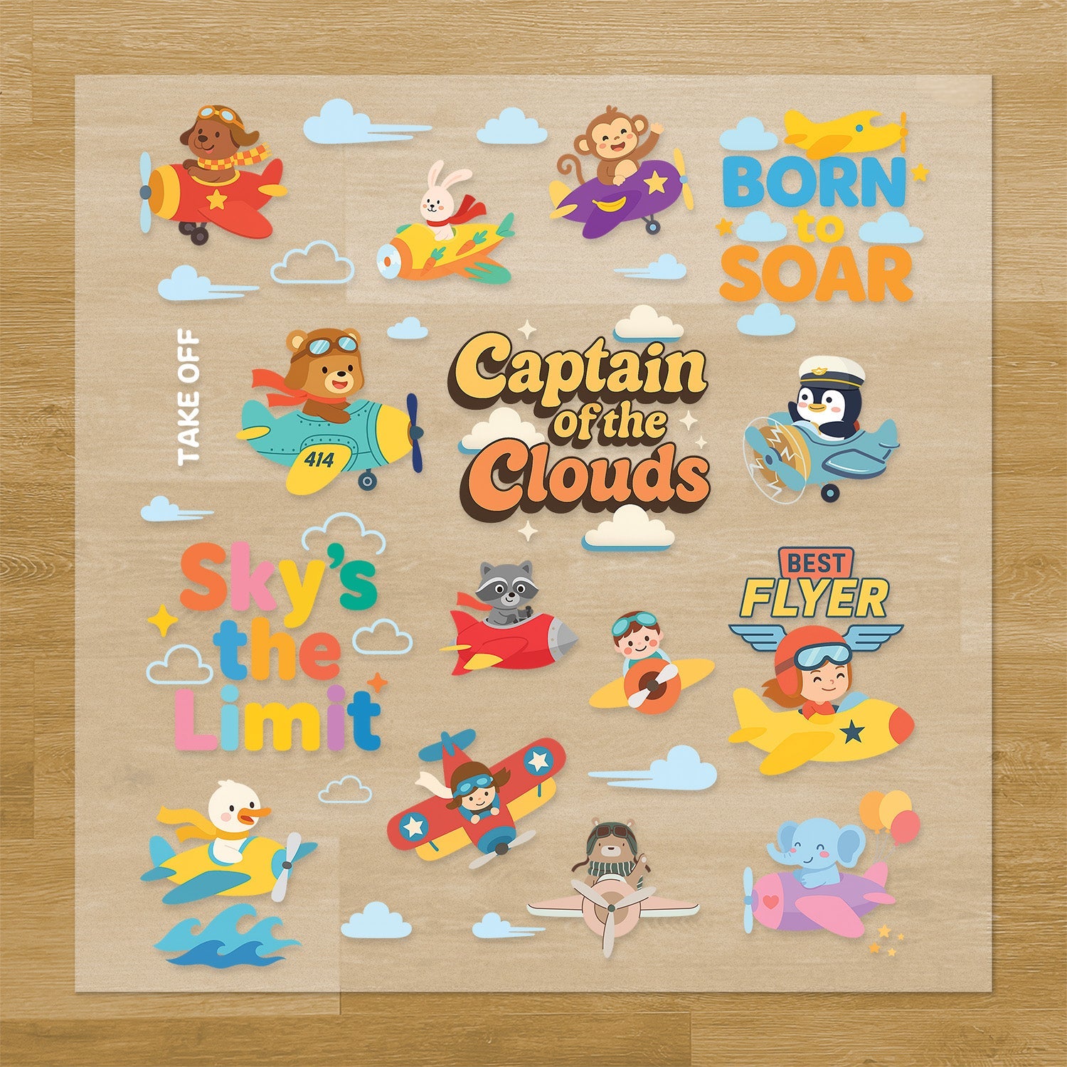 Airplanes Iron-On Transfer Pack