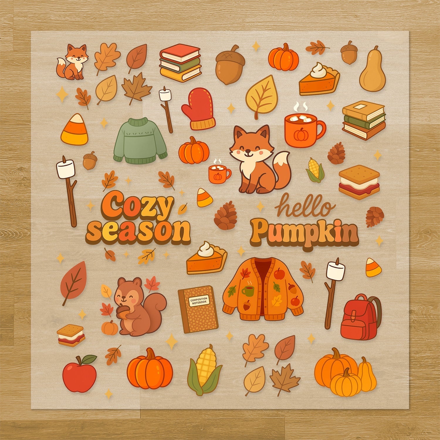 Autumn Iron-On Transfer Pack