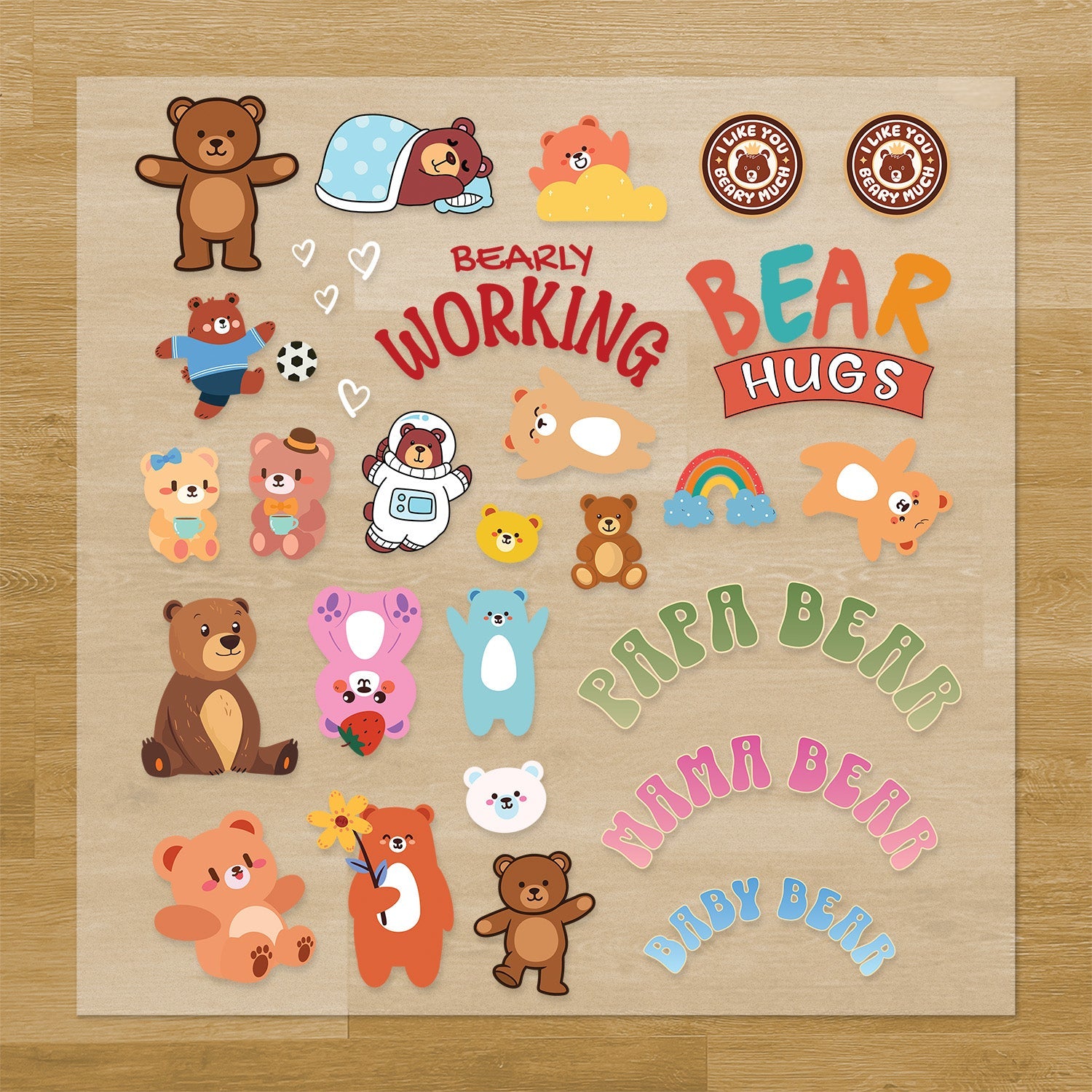 Bears Iron-On Transfer Pack