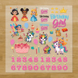 Birthday Girl Iron-On Transfer Pack