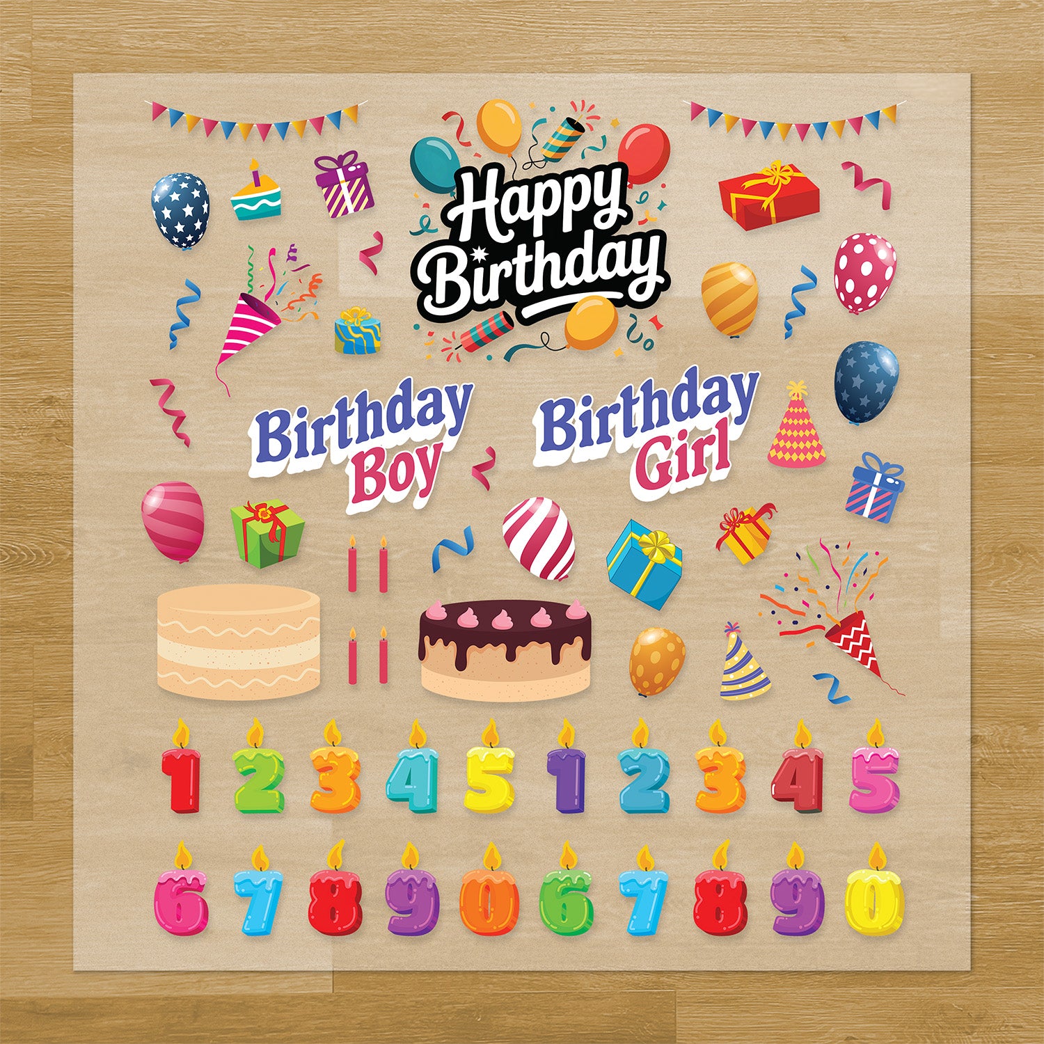 Birthday Iron-On Transfer Pack