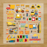 Construction Iron-On Transfer Pack