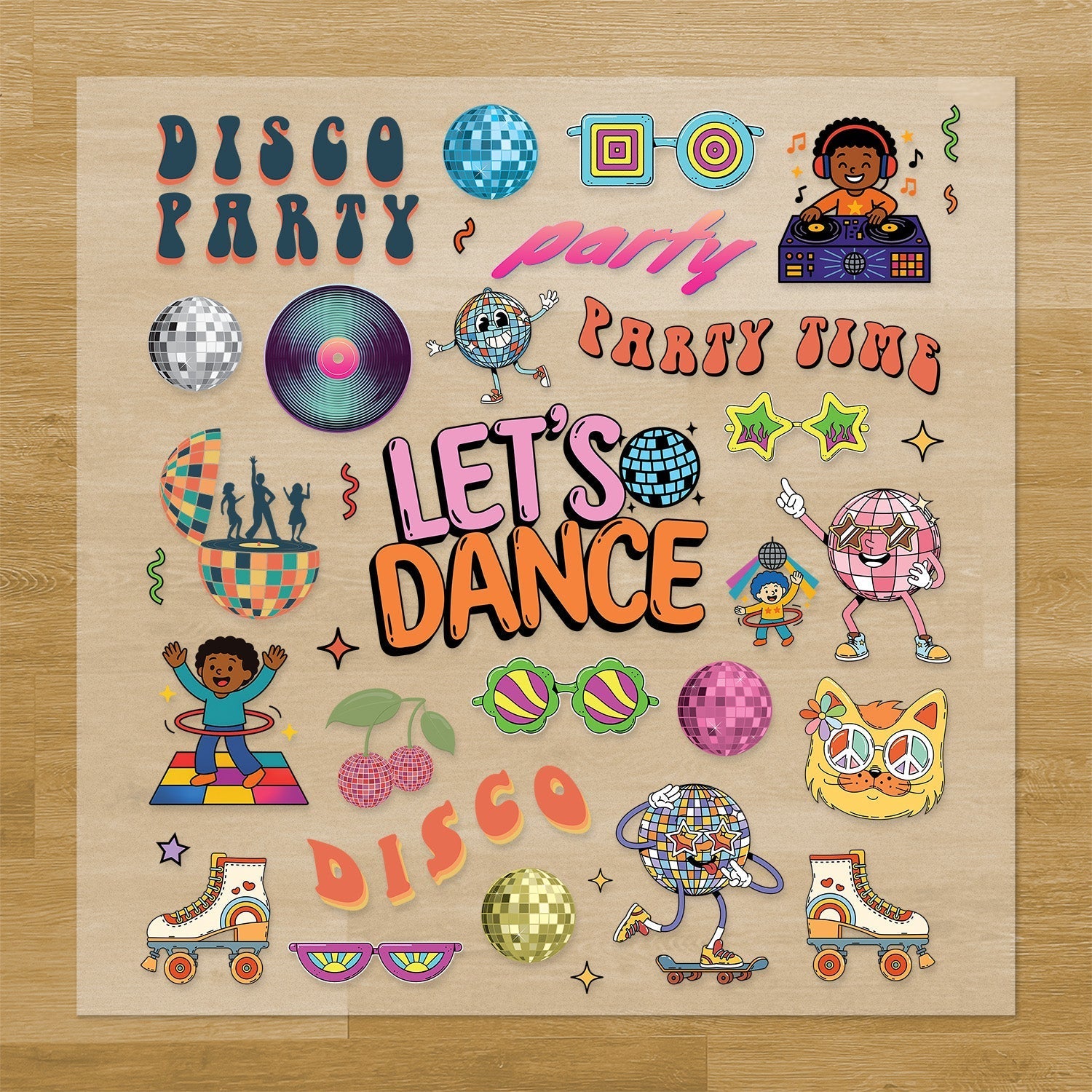 Disco Iron-On Transfer Pack