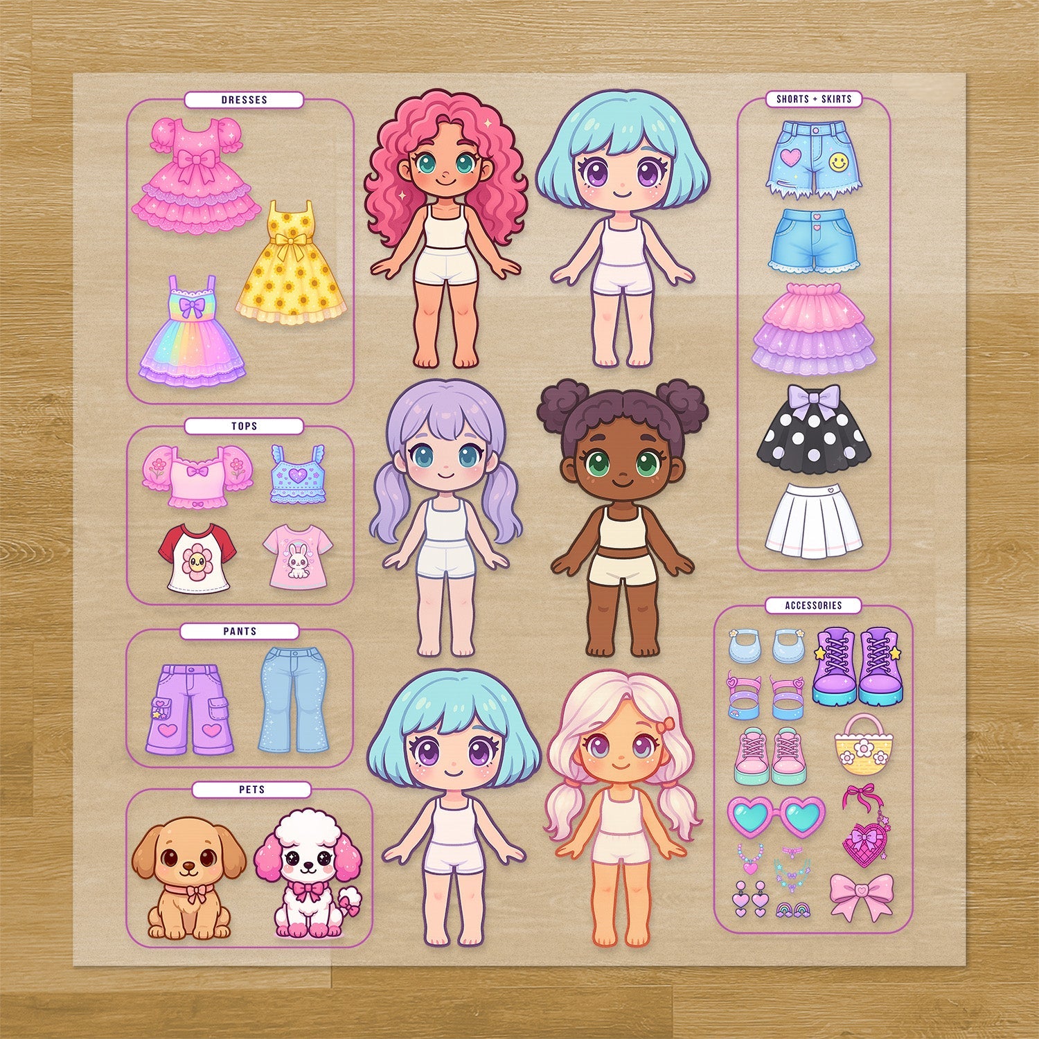 Dolls Iron-On Transfer Pack