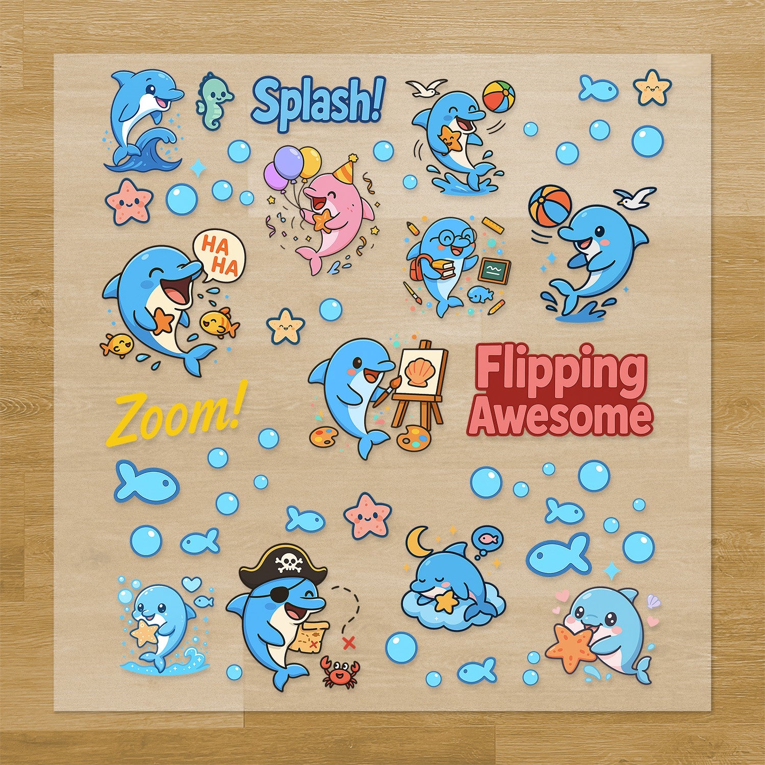 Dolphins Iron-On Transfer Pack