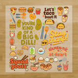 Savory Food with Faces Iron-On Transfer Pack