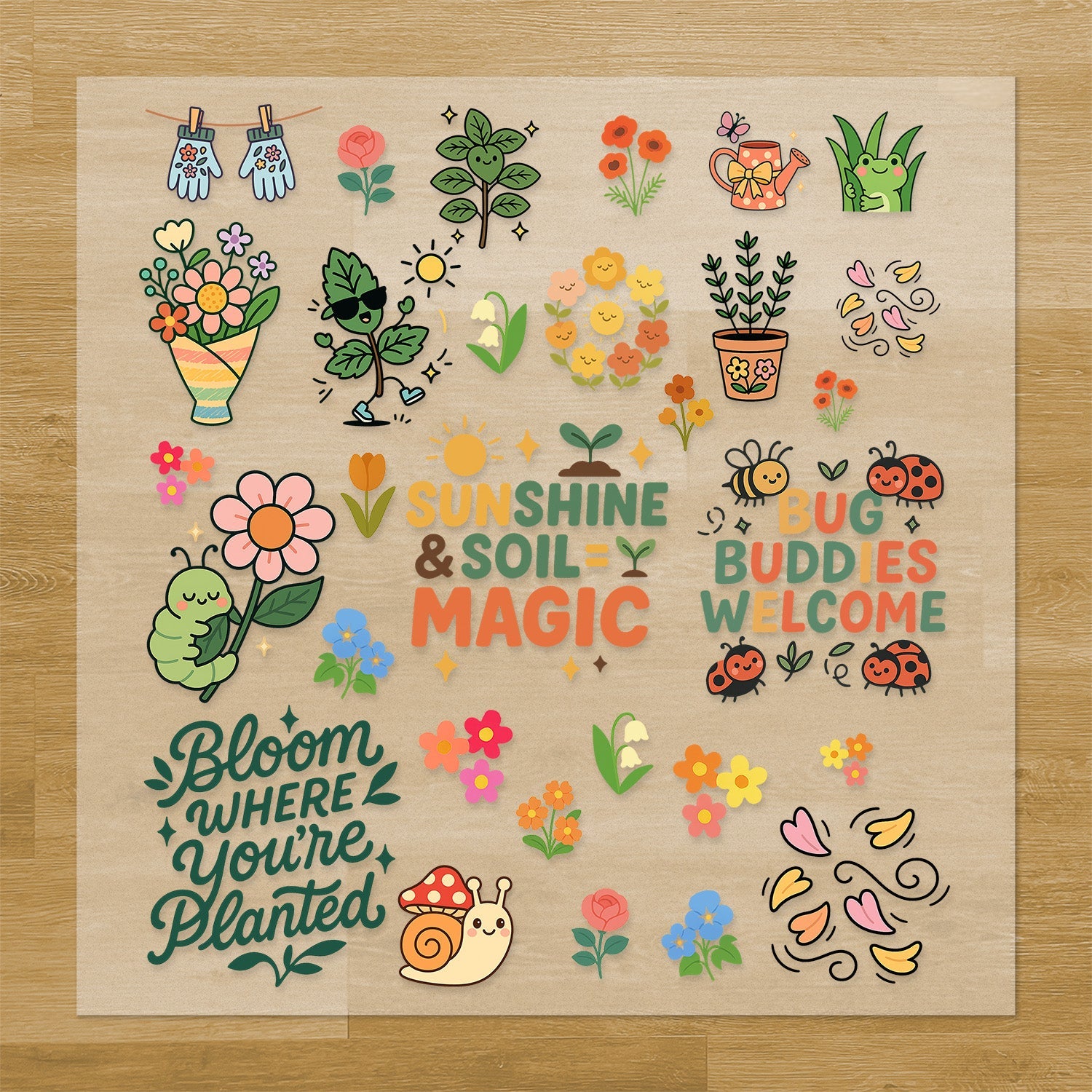 Gardening Iron-On Transfer Pack