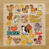 Horses Iron-On Transfer Pack