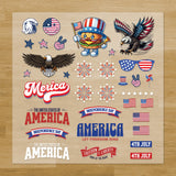 July 4th Iron-On Transfer Pack