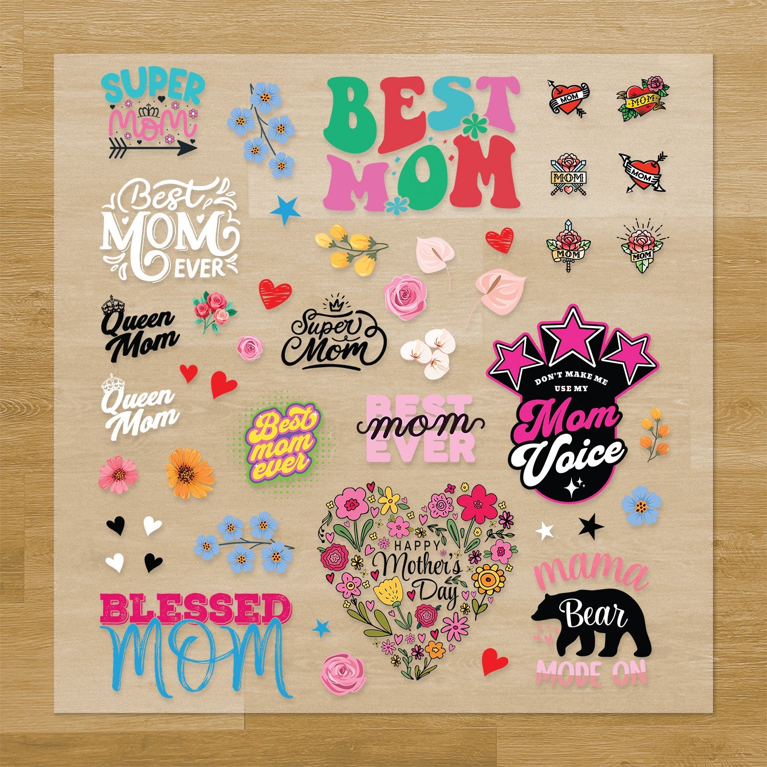 Mother's Day Iron-On Transfer Pack