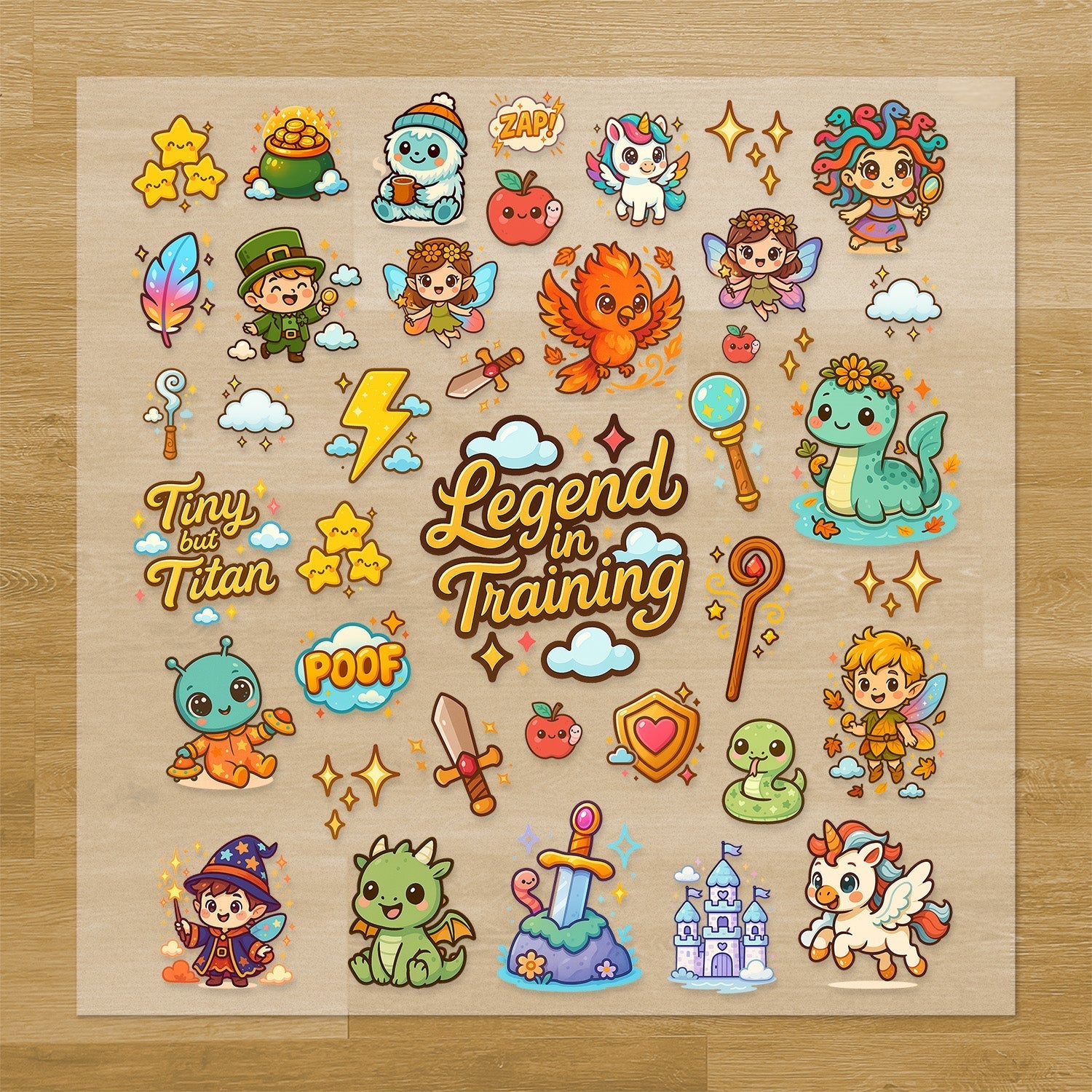 Mythical & Fantasy Creatures Iron-On Transfer Pack