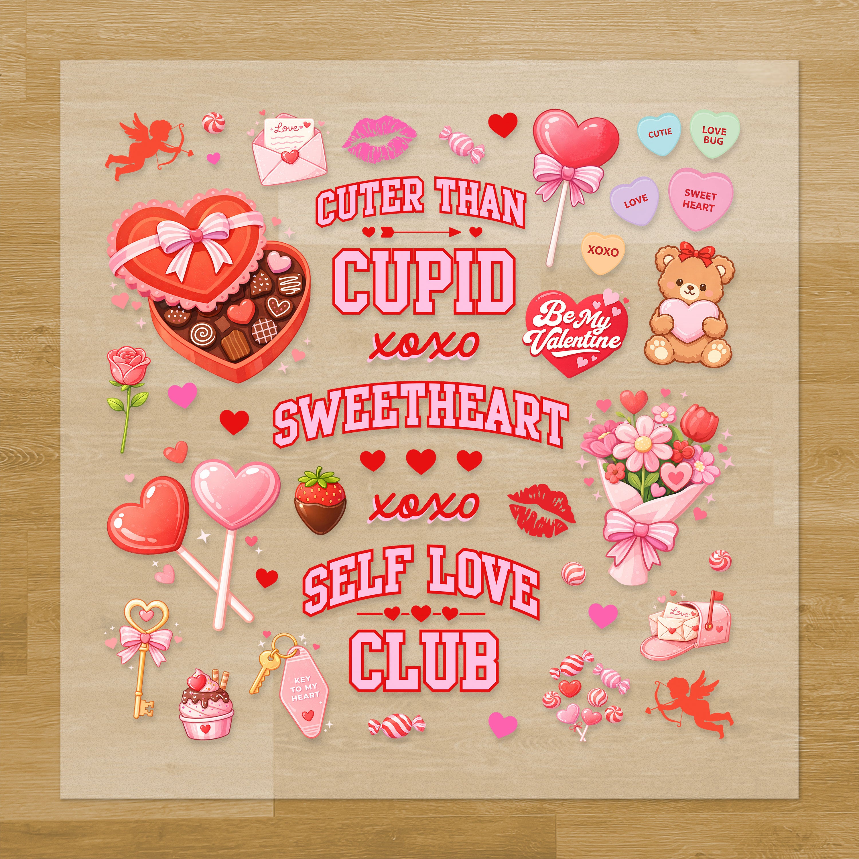 Classic Valentines Day Iron-On Transfer Pack