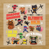 Ninjas Iron-On Transfer Pack