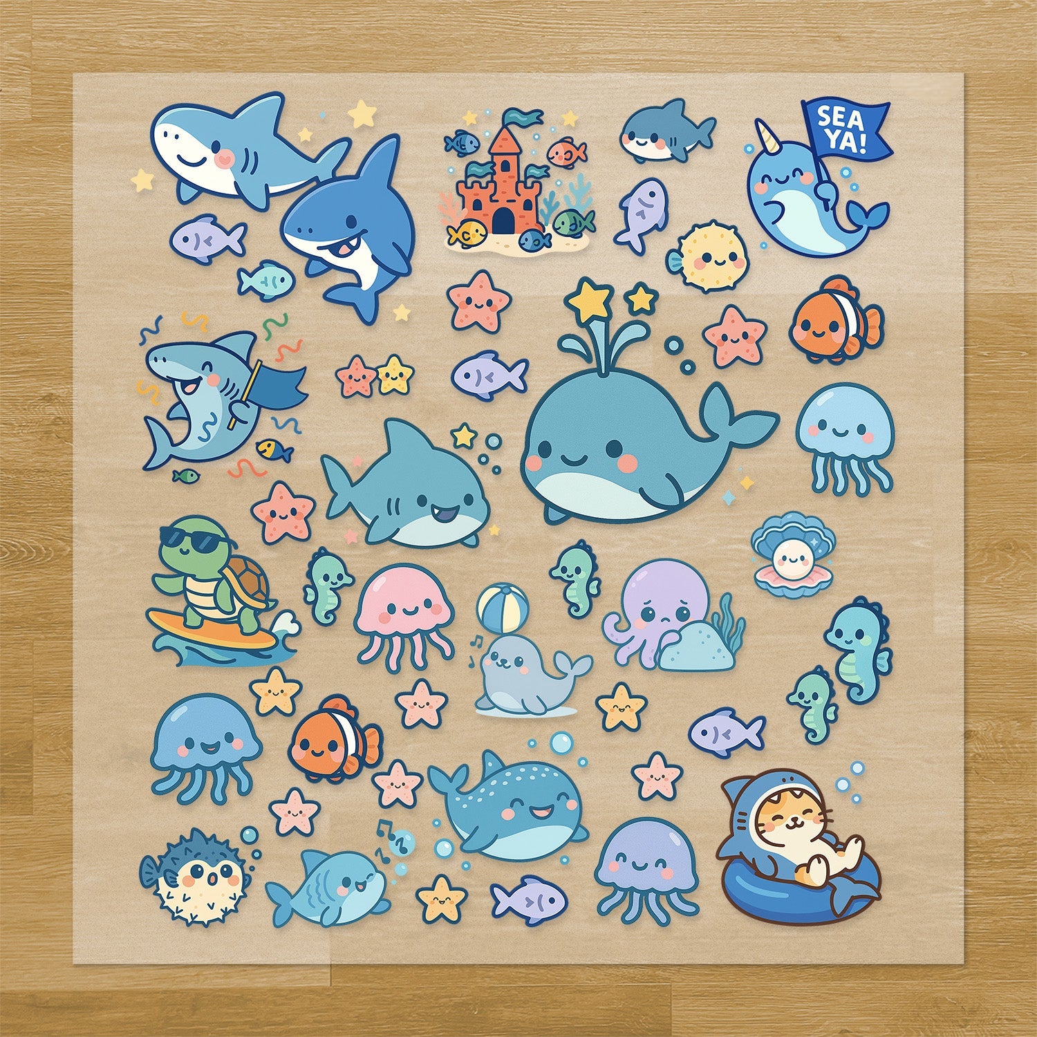 Ocean & Sea Life Iron-On Transfer Pack
