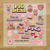 Pigs Iron-On Transfer Pack