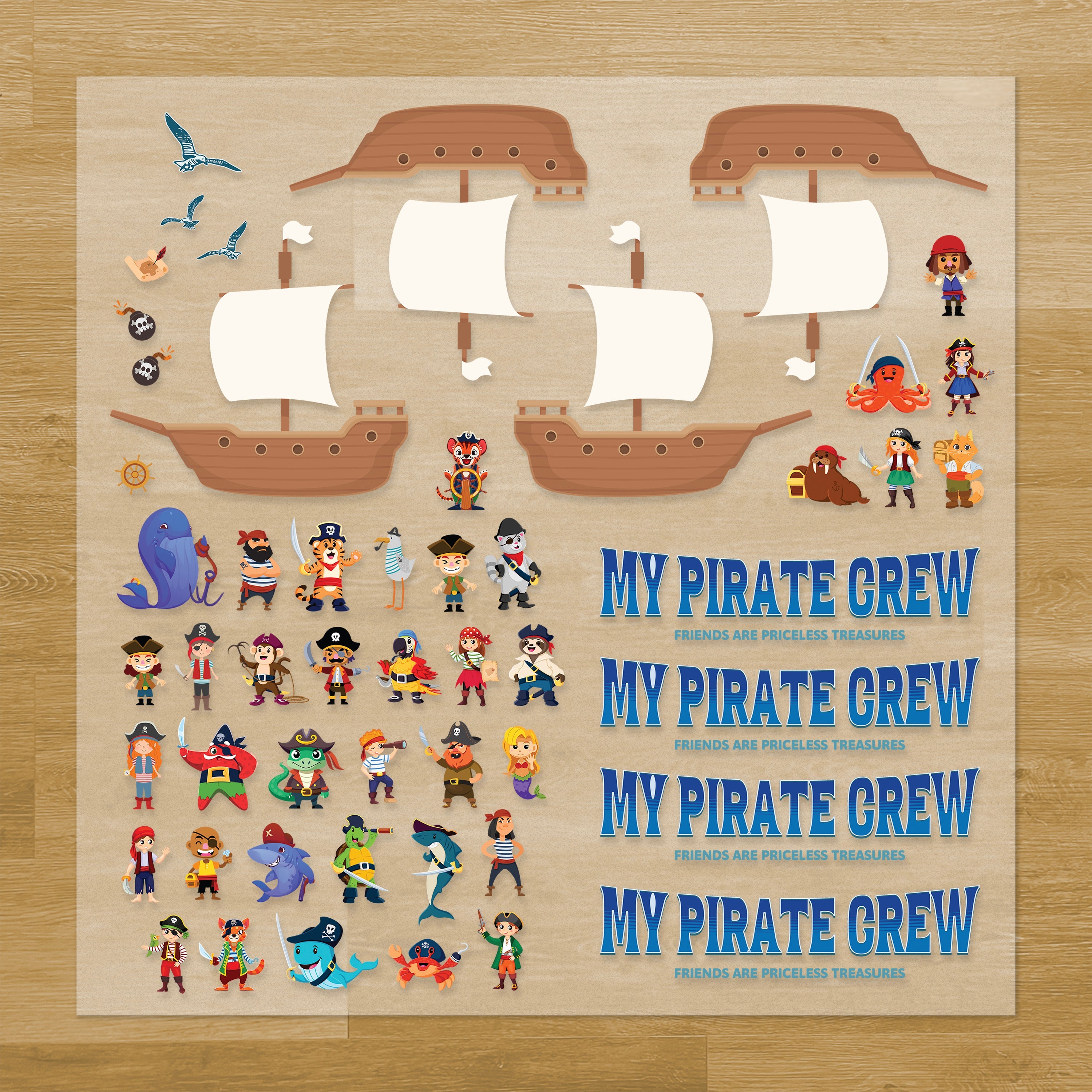 Pirates Iron-On Transfer Pack