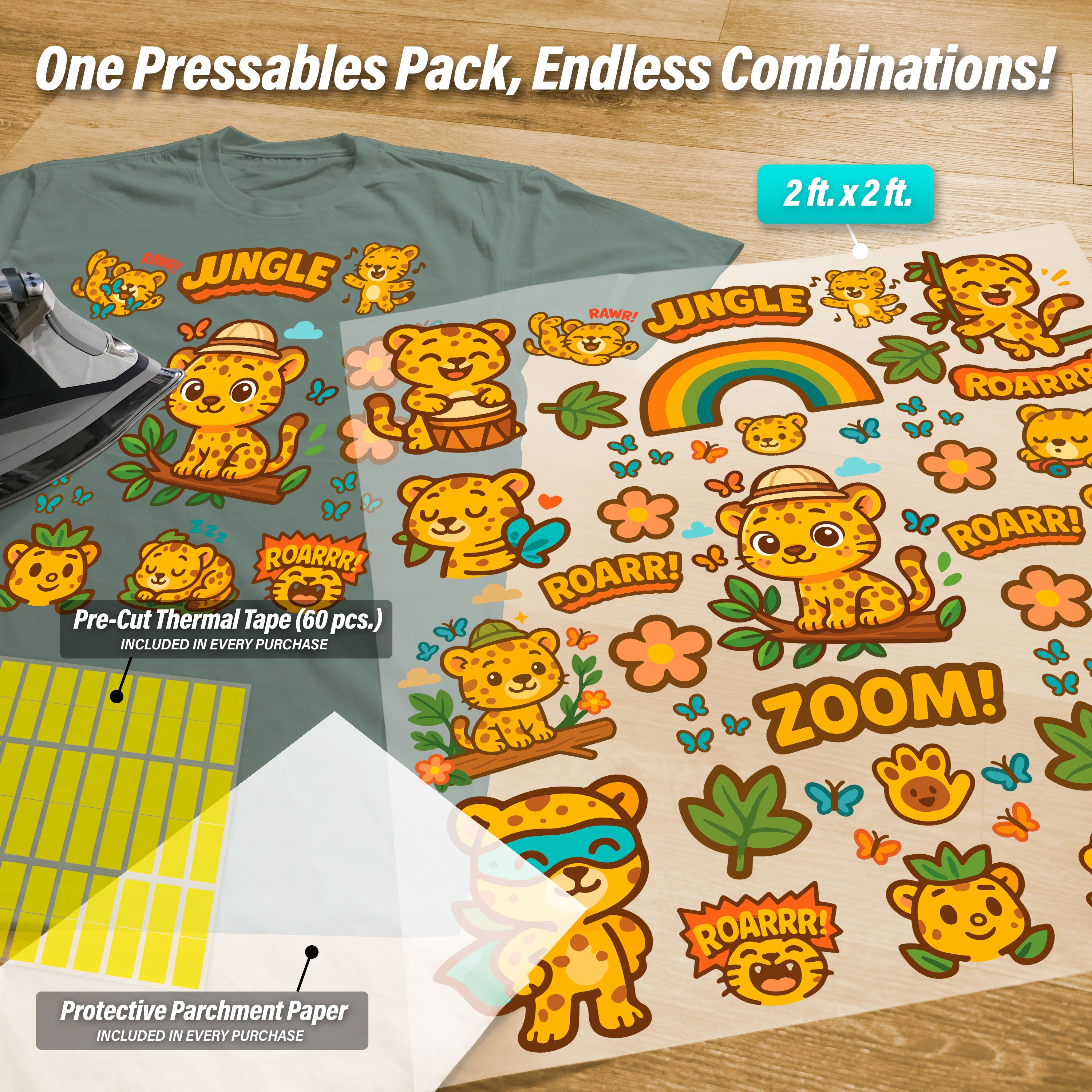 Leopard Iron-On Transfer Pack