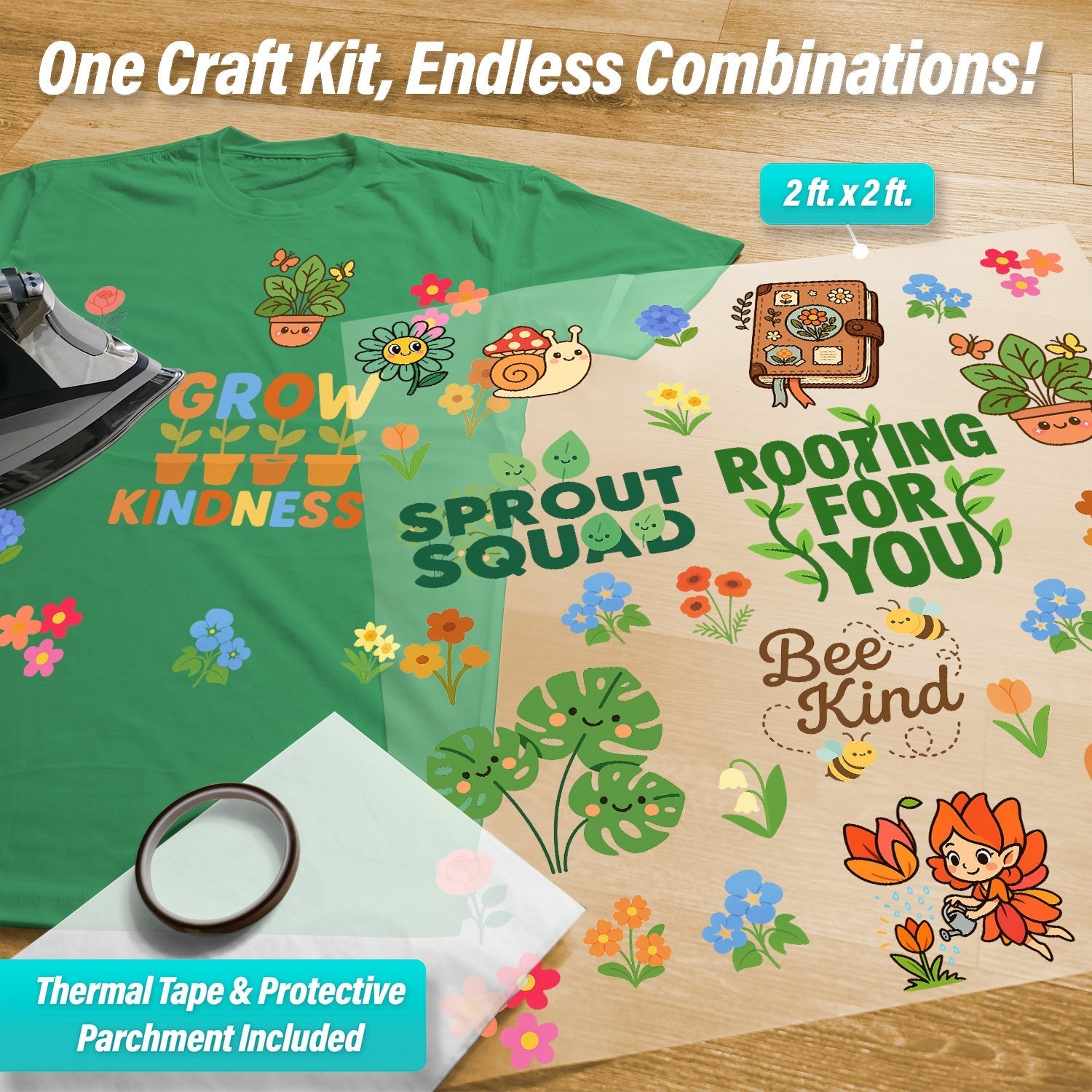 Botanical Plants Iron-On Transfer Pack