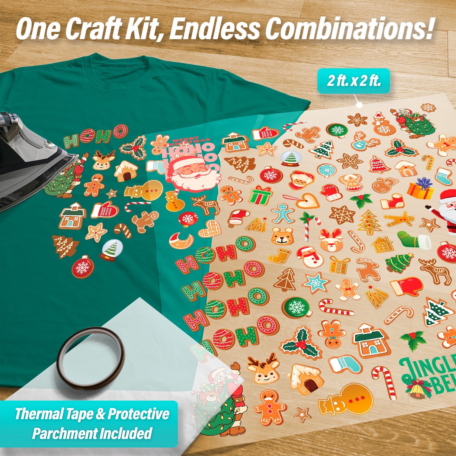 Christmas Cookies Iron-On Transfer Pack