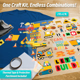 Construction Iron-On Transfer Pack