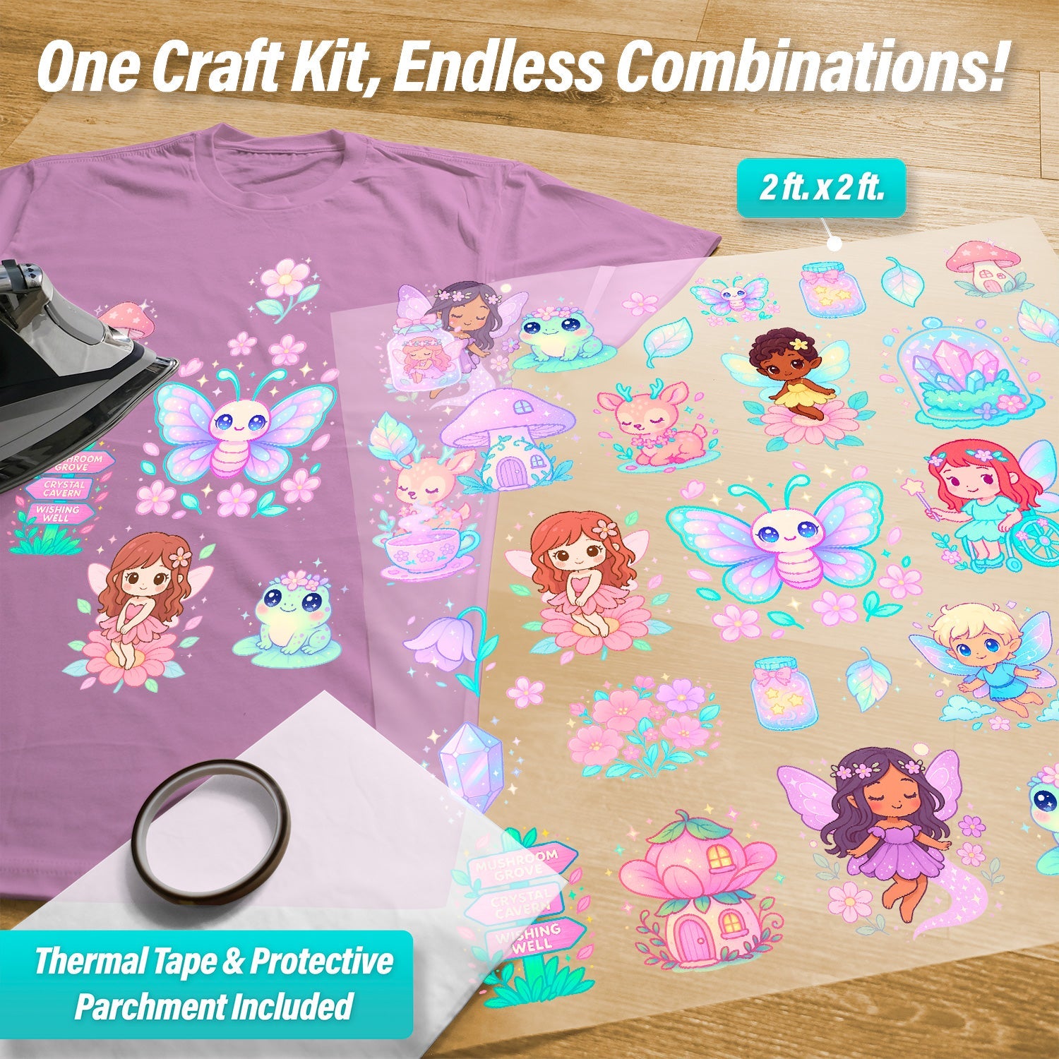 Fairies Iron-On Transfer Pack