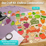 Fruits & Vegetables with Faces Iron-On Transfer Pack