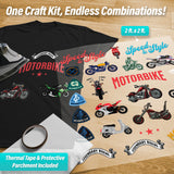Motorcycles Iron-On Transfer Pack