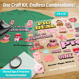 Pigs Iron-On Transfer Pack