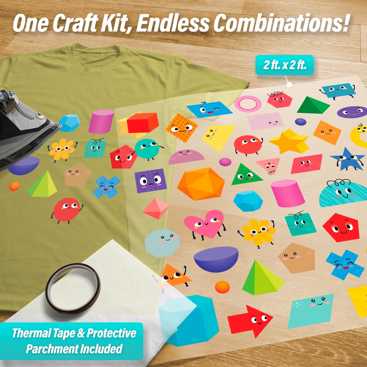 Shapes Iron-On Transfer Pack