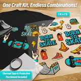 Skateboarding Iron-On Transfer Pack