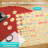 Smiley Faces & Emojis Iron-On Transfer Pack