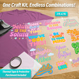 Trendy Sayings & Phrases Iron-On Transfer Pack