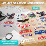 July 4th Iron-On Transfer Pack