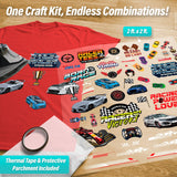 Race Cars Iron-On Transfer Pack