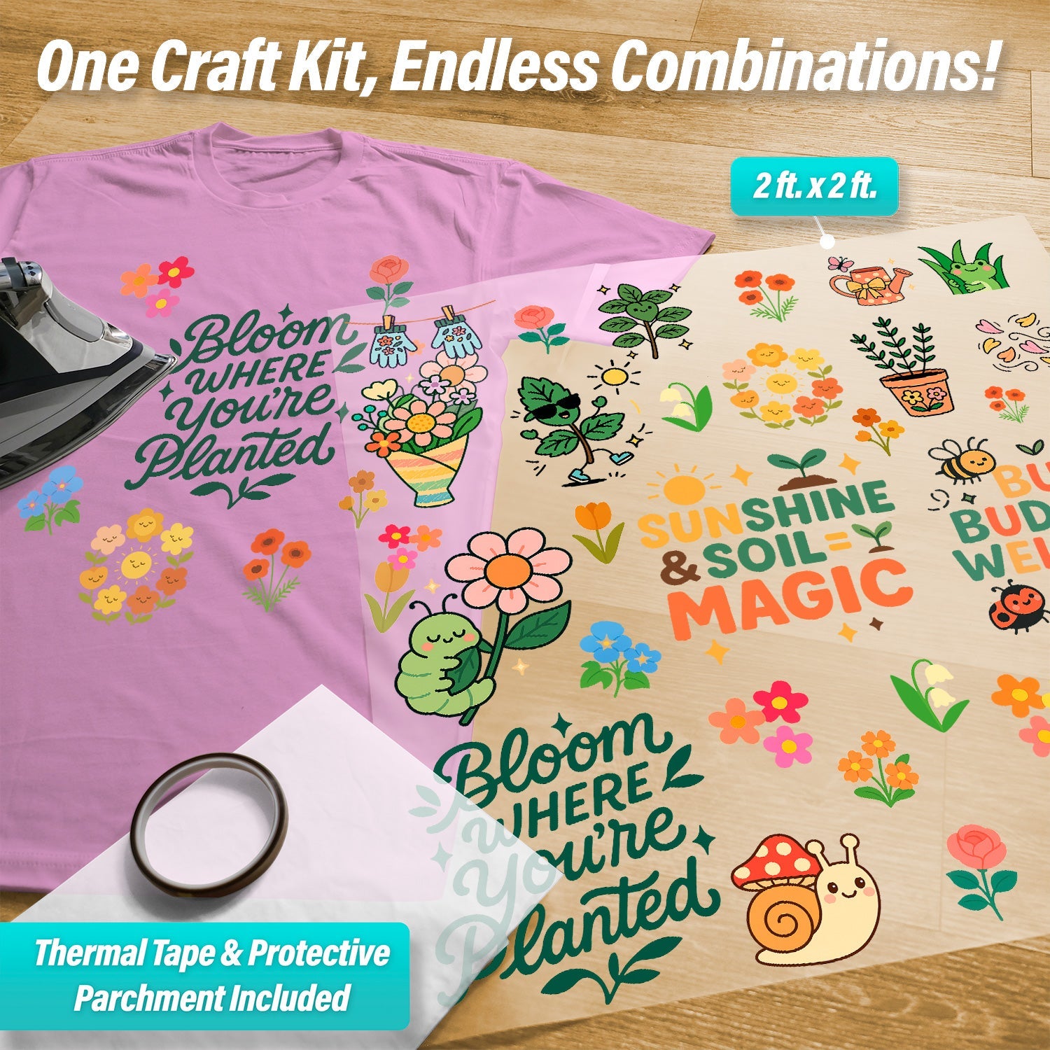 Gardening Iron-On Transfer Pack