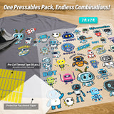 Cute Robots Iron-On Transfer Pack