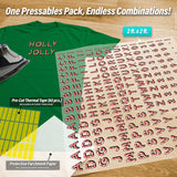 Candy Cane Letters & Symbols Iron-On Transfer Pack