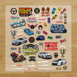 Race Cars Iron-On Transfer Pack