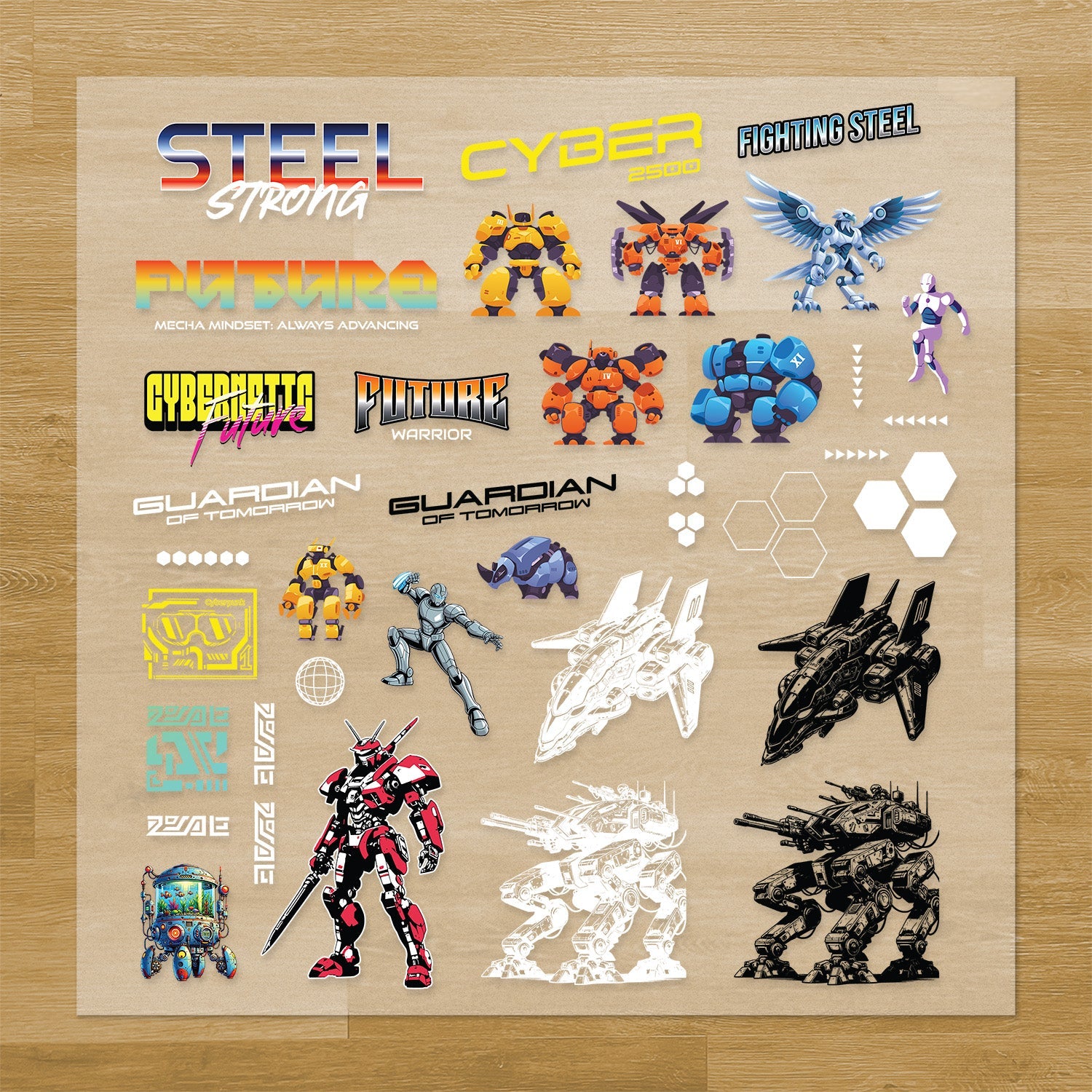 Robots Iron-On Transfer Pack