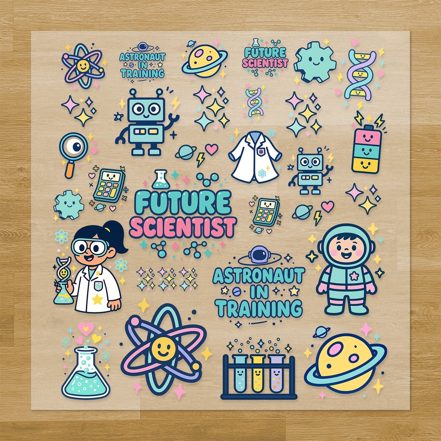 STEM & Science Iron-On Transfer Pack