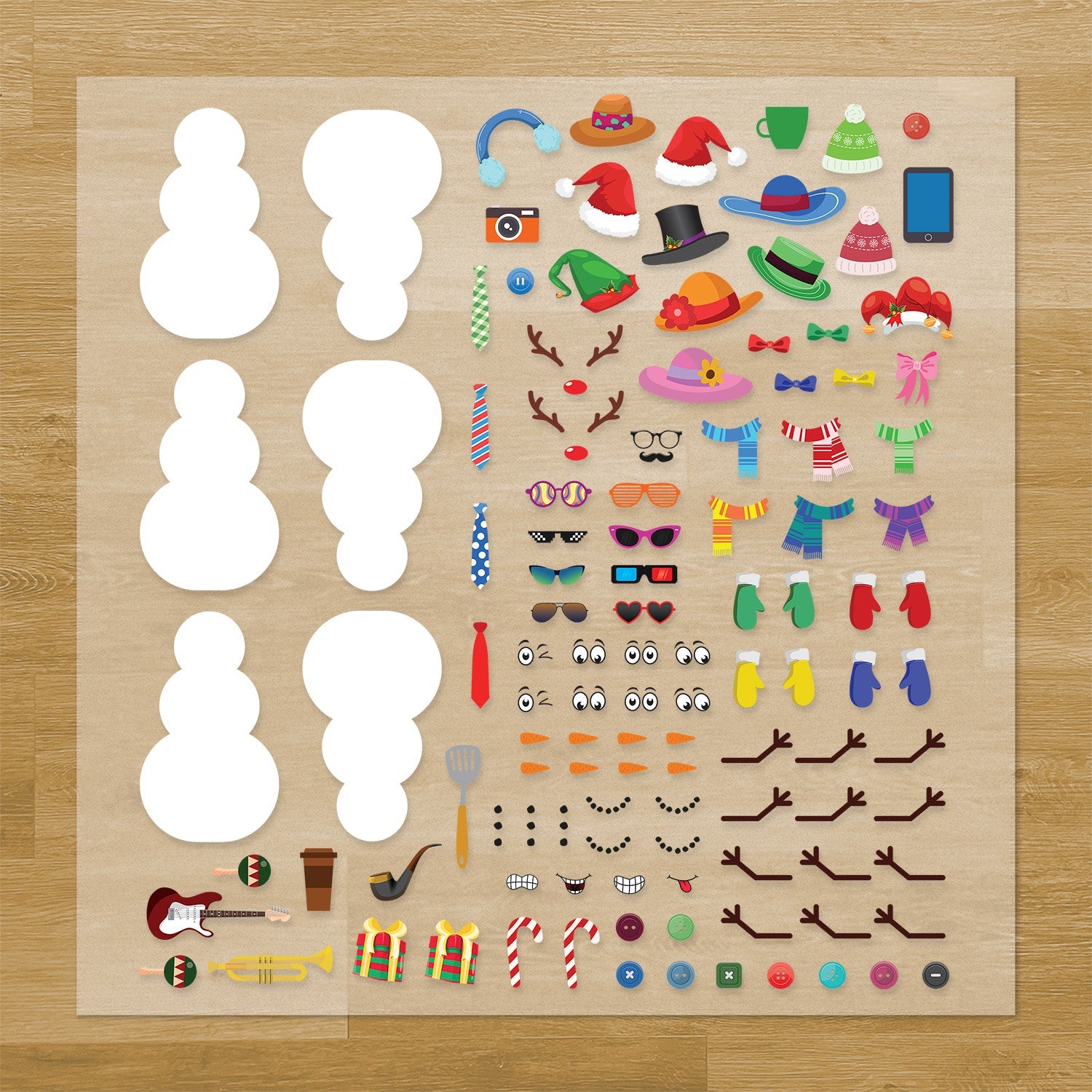 Build a Snowman Iron-On Transfer Pack