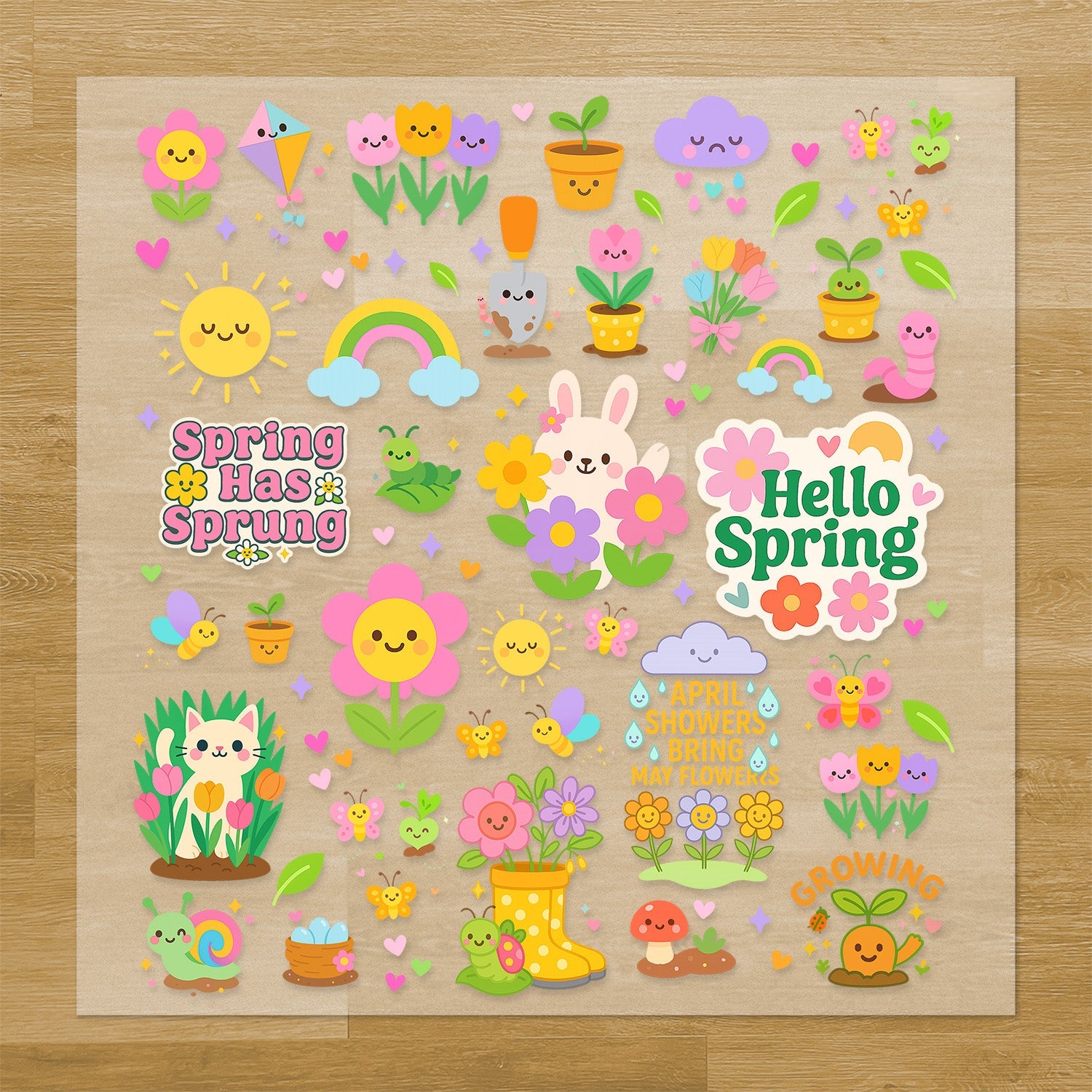 Spring Iron-On Transfer Pack